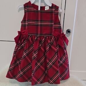 Carter's Red and Black Sleeveless A-Line Dress